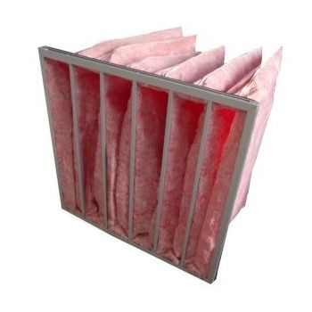 مرشح جيب من الألياف الزجاجية متوسط ​​الكفاءة لغرفة نظيفة