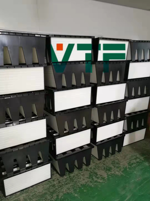 نظام تهوية عالي الحجم مرشح هواء مضغوط F9 مرشح مضغوط للتكييف