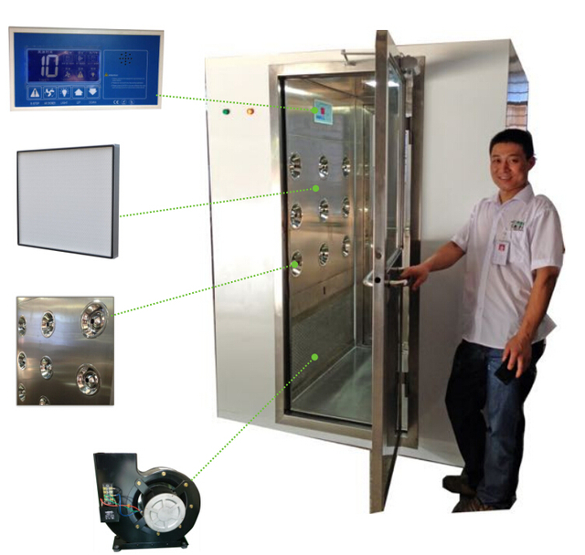 دش هواء شخصي لغرفة نظيفة