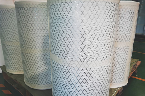 6Merv 13 Merv 14 وسائط مرشح مطوية بظهر معدني