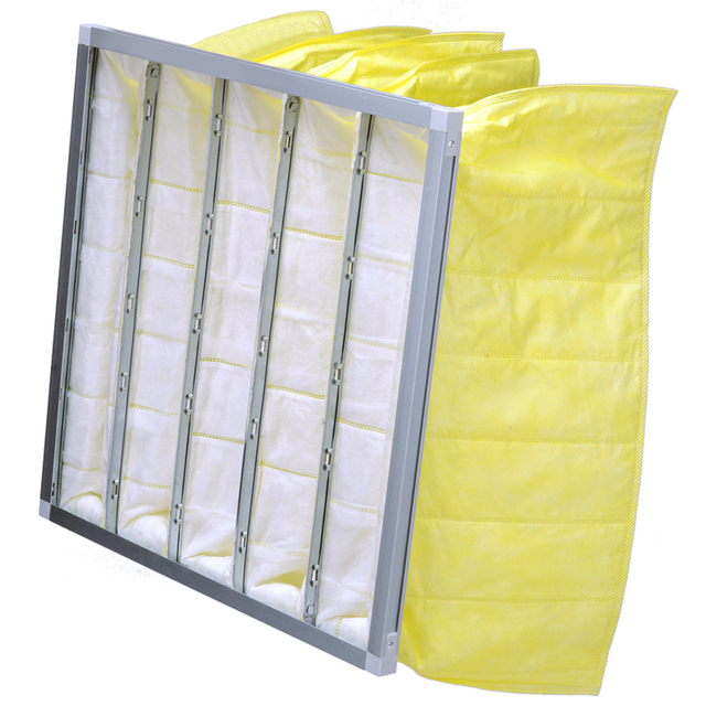 مرشحات حقيبة EN779 الصناعية HVAC F6.0