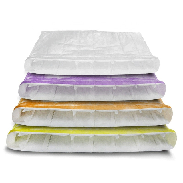 مرشح الجيب مواد تصفية الهواء الاصطناعية تذوب في مهب 